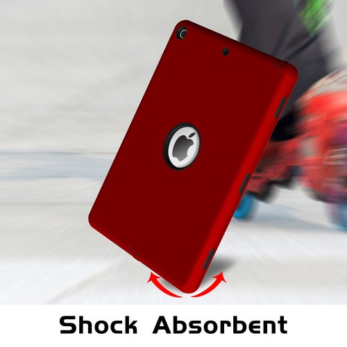 Rubber Hybrid Rubber Gel Shockproof Back Case Cover For iPad 7th Gen 10.2" 2019 - Picture 4 of 35