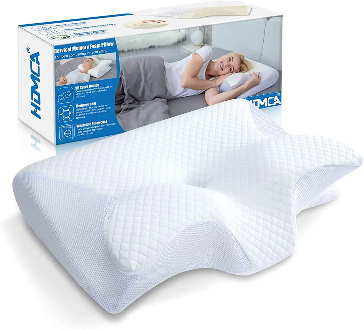 Soft Pillow Memory Foam Lumbar, Orthopedic Pillow Back