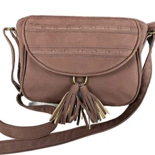Naturalizer "Darla" Whipstitch Crossbody Bag, Brown