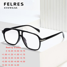 Men Women Pilot Blue Light Blocking Reading Glasses Large Frame Classic Glasses
