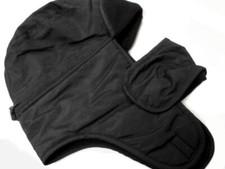 Adjustable Mens Warm Winter Hat With Ear Flaps and Magnetic Chin Cover Black