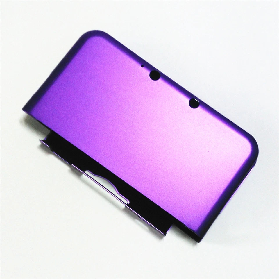Funda rígida protectora de metal de aluminio púrpura para Nintendo 3DS LL / 3DS XL Foto 4 de 4
