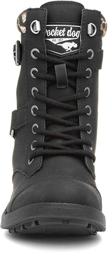 Ladies Womens Rocket Dog Thunder Military Biker Ankle Boot Shoe Black Brown Size - Picture 45 of 46
