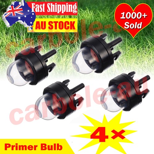 4x Fuel Primer Bulb for Homelite Echo Stihl Ryobi Poulan Zama Carburetor Priming - Picture 2 of 9