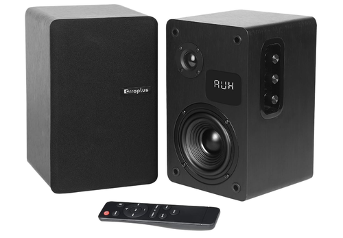 Powered Bookshelf Speakers Pair 70W 5 Way Wired Vinyl Record Player Subwoofer - Picture 2 of 8