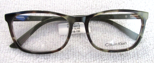 NEW Calvin Klein CK 20511 G Eyeglass Frames 57 18 150 Tortoise Olive - Picture 2 of 5