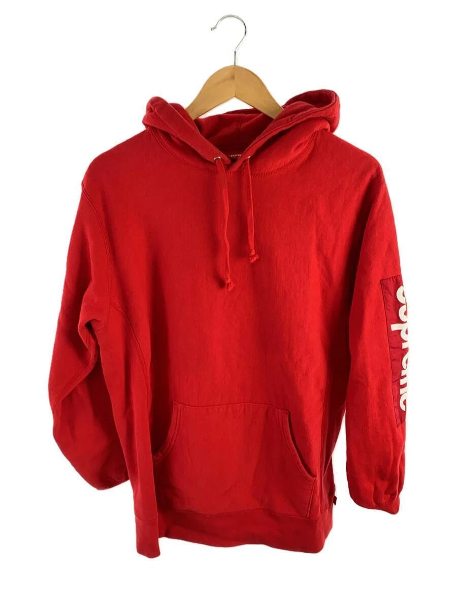 Sweat à capuche Supreme coton rouge L occasion
