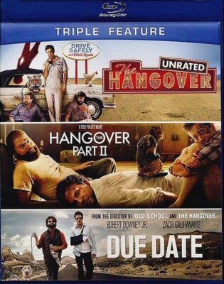 The Hangover, the Hangover II, Due Date Blu-Ray NEW