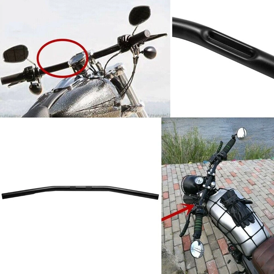 1" Handlebar Flat Type Bar For Honda Shadow VLX 600 VT600CD Deluxe Foto 3 de 4