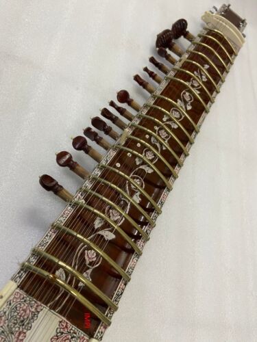 SHANMAKER PROFESSIONAL SITAR, AMAZING SOUND, FLATE BACK, RAVI SHANKAR STY - Bild 5 von 9