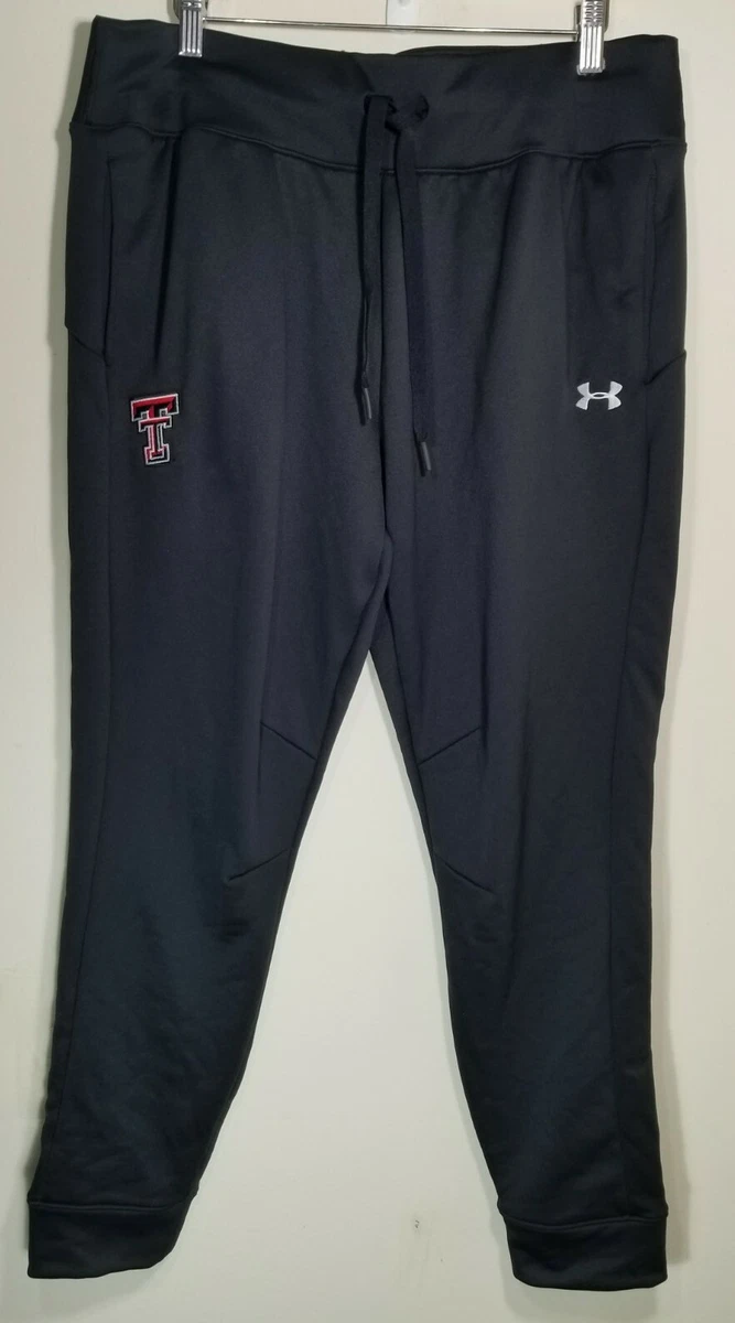 Under Armour Jogger Pants Black Qualifier Fleece Texas Tech Women's Size  Large