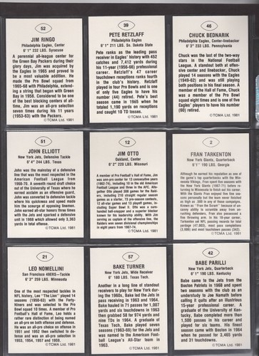 1981 FOOTBALL CARDS RARE LOT Jim Brown Staubach Namath BEST LOOKING 80's TCMA - Picture 10 of 16