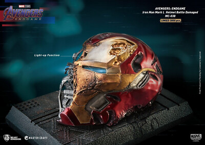 Avengers Endgame Iron Man Mark L Battle Damaged Helmet