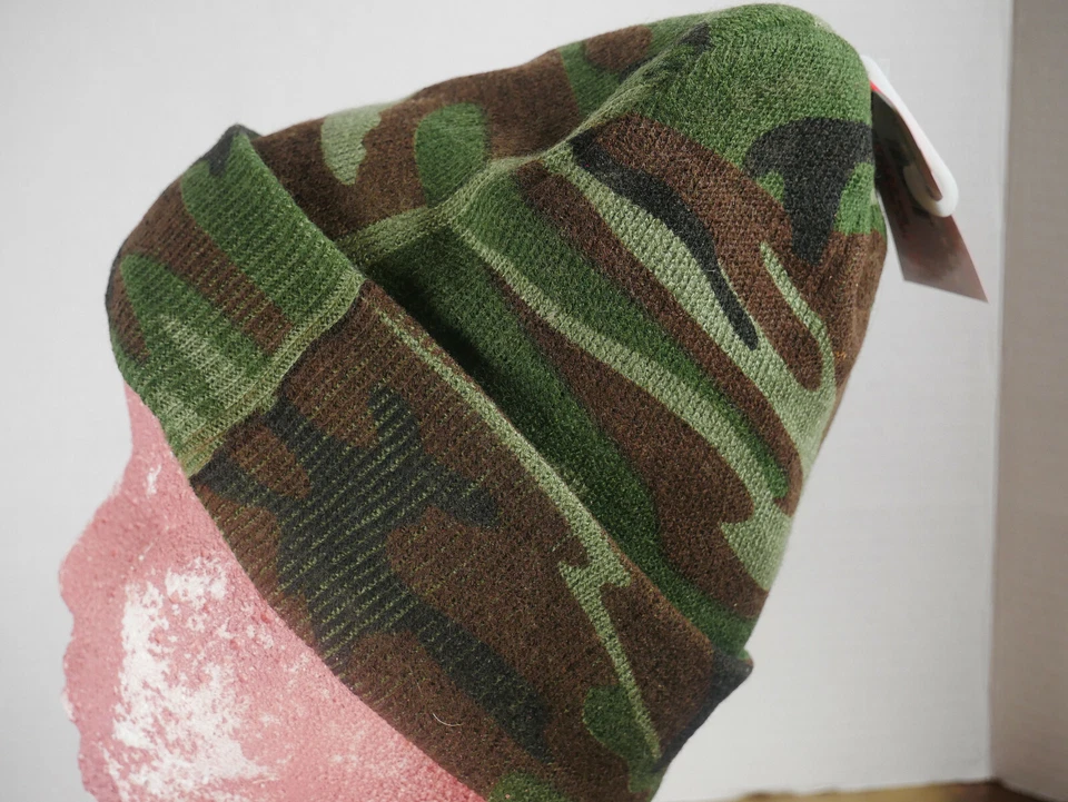 Army Camouflage Print Knit Beanie Hat Stocking Cap Usa Master Sports - Image 4 of 4
