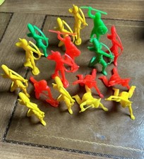 Vintage Indian Figures Various Colors 3" Lot Of 16 Multiple Poses