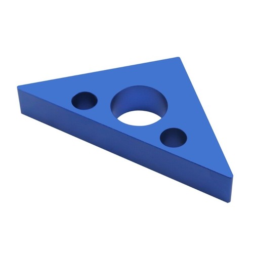 45/90 Degree Angles Ruler Woodworking Square Metal Inch Metric Triangular Ruler - Picture 4 of 8