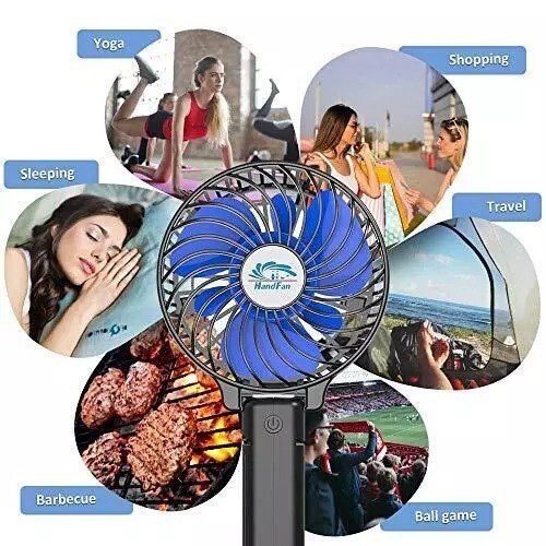 HandFan Portable Handheld Fan, Mini Personal Fan, Battery Operated Cooling - Picture 2 of 7
