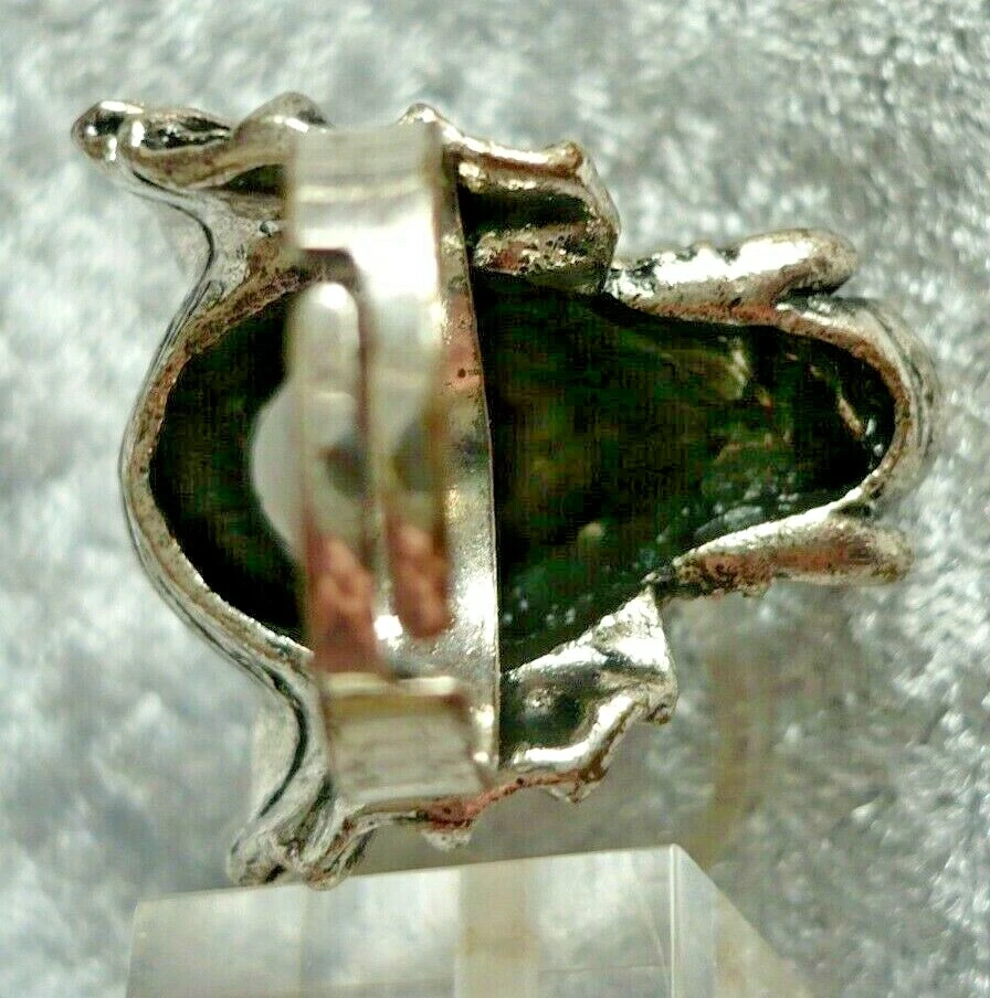 6 Farben, plastisch + groß ELEFANT Kopf Folklore Schmuck Ring STRASS silber NEU - Bild 3 von 3