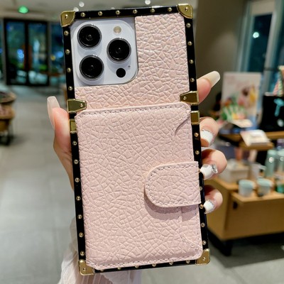 For Various Phone Hot Fashion Card Bag Leather Wallet Shockproof Back Case Cover