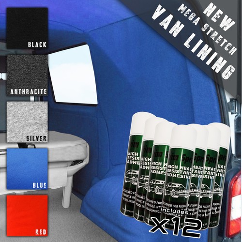 To Fit 12M X 2M MEGA STRETCH VAN LINER CARPET 12 X MEGA HOLD GLUE BEATS