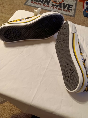 FOCO Womens/Kid NFL Repeat Print Low Top Canvas Shoes Pittsburgh Steelers Size 6 - Picture 5 of 7