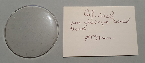 Verre Plat Rond Pour Horloge Ou Réveil - Diamètre 62,4 Mm - Référence 1035 - Occasion