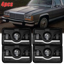 Fits Chevrolet Monte Carlo Ss 1980-1988 4pcs 4x6 Inch Led Headlights Hi-lo Beam Fits Chevrolet Monte Carlo Ss 1980-1988 4pcs 4x6 Inch Led Headlights Hi-lo Beam