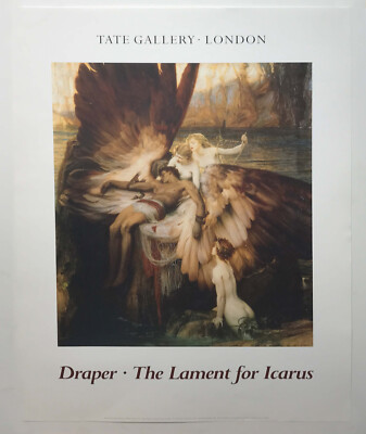 Die Klage um Ikarus von Herbert James Draper Tate Gallery Reproduktionsdruck