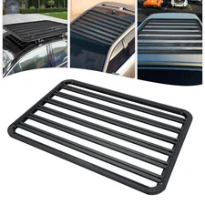330lbs Aluminum Alloy Platform Flat Roof Rack +Crossbars Universal Cargo Carrier