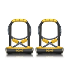 OnGuard Double-Team Pitbull Bike U-Lock and 4-Ft Cable Combo (2-Pack)