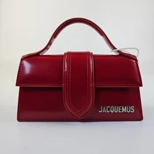 Jacquemus Le Bambino Red Leather Shoulder Bag New FW24