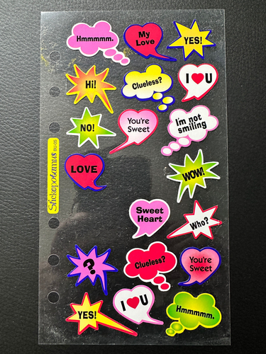 Stickers Word Bubbles Sayings Stickopotamus OVER 60 vintage - Picture 4 of 4