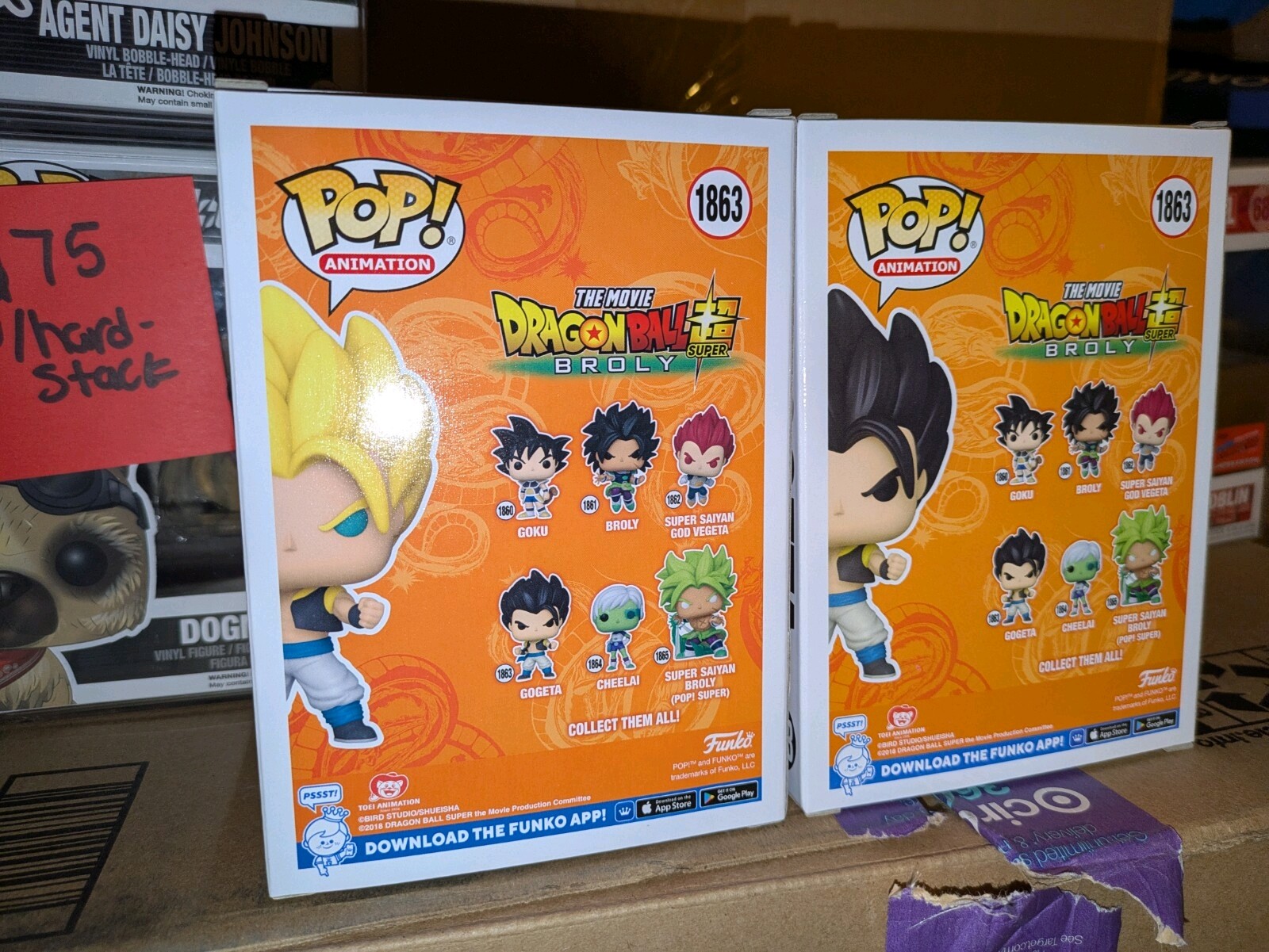 POP! Dragon Ball Super: Broly – Super Saiyan Gogeta (Charting Kidan) Chase #1863, Limitierte Figur Mit Box Protektor, Exklusiv Mit Chase-Aufkleber
