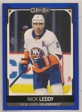 NICK LEDDY ~ 2021-22 O-Pee-Chee BLUE BORDER #140 ~ New York Islanders ~ SP