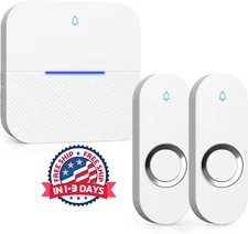 Timbre Inalambrico De Puerta Para Casa Impermeable Kit Wireless Door Bell 1,000p