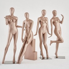  Abstrakte weibliche Schaufensterpuppen gold YL  mannequin female Egghead 