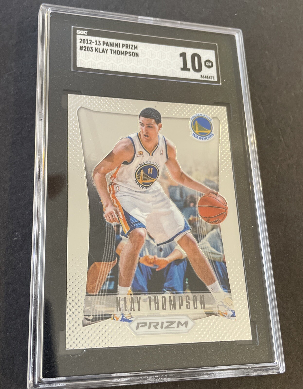 2012 Panini Prizm Klay Thompson RC Rookie SGC 10 GEM MINT (4 TIME CHAMPION)