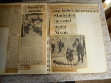 PERSONAL SCRAPBOOK PHOTO AND PAPER POST CARDS ALUBM FOR HOLLAND AND PARIS