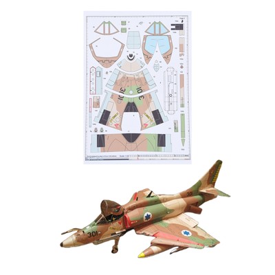 Unassembled DIY 1/32 American A-4 Skyhawk Fighter Jet Paper Model Paper Plane