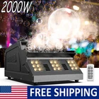 DMX Smoke Fog Bubble Machine RGB LED Light Bubble Blower Stage DJ Fogger