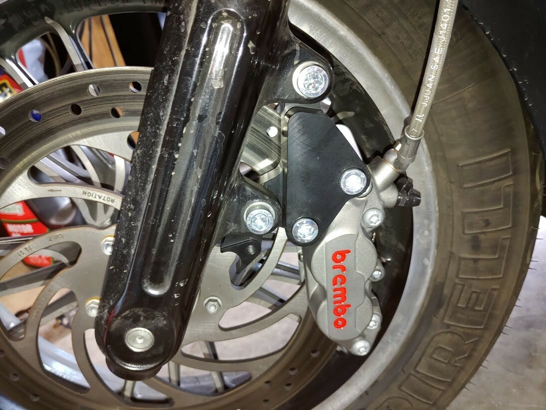 15 16 17 18 19 20 21 22 Indian Scout Brembo Brake Caliper conversion