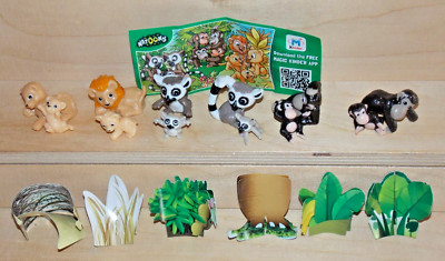FAMILIES OF THE JUNGLE COMPLETE SET + PAPERS KINDER JOY SURPRISE EGG TOYS 2015