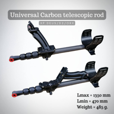 XP Deus / Deus II / ORX Carbon Teleskopgestänge / Shaft Rod