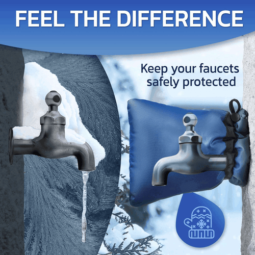 Outdoor Faucet Covers for Winter Freeze Protection 2 Pack Faucet Cover - Picture 7 of 7