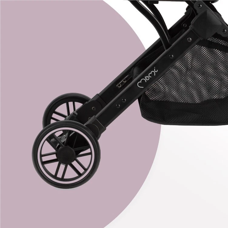 MoMi ESTELLE Buggy Kinderwagen - Leicht, Stoßdämpfung 4 Räder, Koffer - Rosa - Bild 3 von 4