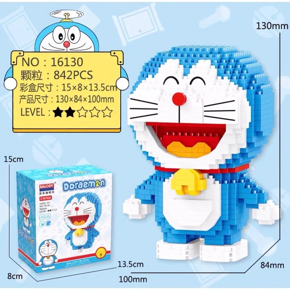 DORAEMON X BALODY "AROUND THE WORLD" BUILDING BLOCKS NANO BLOCK BRICKS TOY - BEE - Image 2 of 4