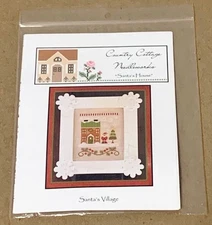 Country Cottage Village Christmas "Santa's House" Cross Stitch Chart Pack