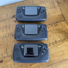 3x SEGA Game Gear Handheld Console (MK-2110-50) - Black, PAL - Need Recapping