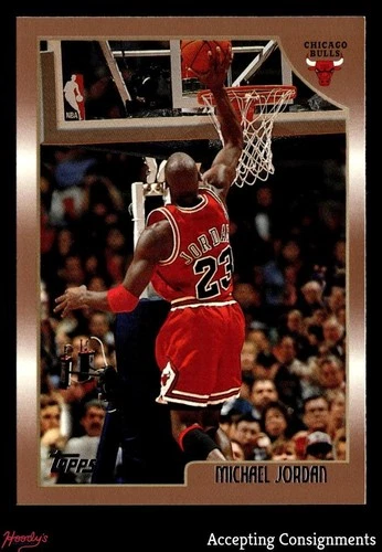 1998-99 Topps Card #77 Michael Jordan BULLS