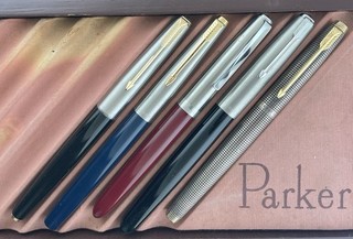 Parker 21 51 51 61 & 75 Fountain Pens You Get All c.1950 70 Variety Pack